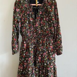 Old Navy Black Floral Dress
